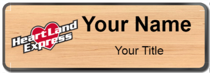 Custom name badges for Heart Land Express
