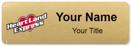 Custom name badges for Heart Land Express