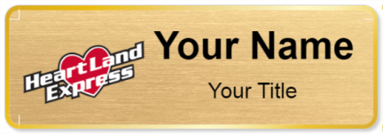Custom name badges for Heart Land Express