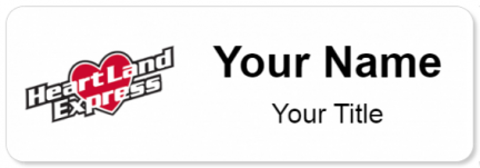 Custom name badges for Heart Land Express