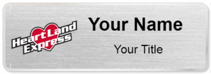 Custom name badges for Heart Land Express