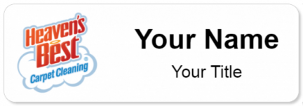 Custom name badges for Heavens Best Carpet Cleaning