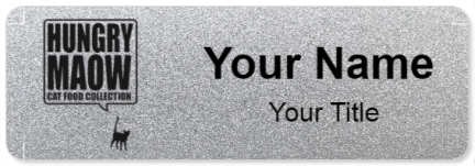 Custom name badges for Hungry Maow Cat Food