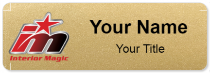 Custom name badges for Interior Magic