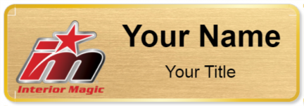 Custom name badges for Interior Magic