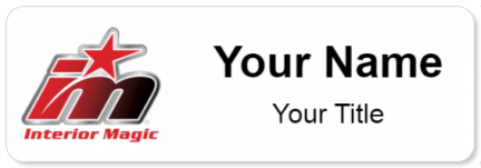 Custom name badges for Interior Magic