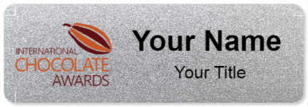 Custom name badges for International Chocolate awards