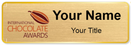 Custom name badges for International Chocolate awards