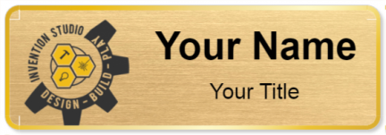 Custom name badges for Invention Studio