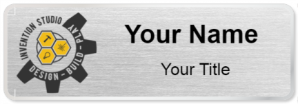 Custom name badges for Invention Studio