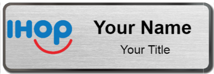 Custom name badges for International House of Pancakes IHOP