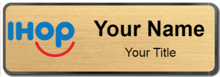 Custom name badges for International House of Pancakes IHOP