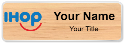 Custom name badges for International House of Pancakes IHOP