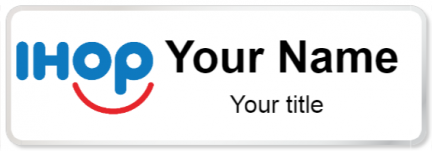 Custom name badges for International House of Pancakes IHOP