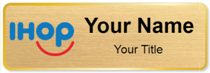 Custom name badges for International House of Pancakes IHOP