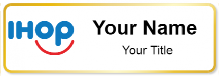 Custom name badges for International House of Pancakes IHOP