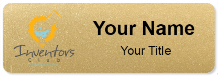 Custom name badges for Inventors Club