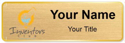 Custom name badges for Inventors Club