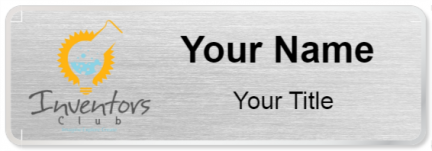 Custom name badges for Inventors Club