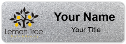 Custom name badges for Lemon Tree Nails and Beauty