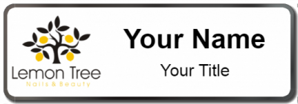 Custom name badges for Lemon Tree Nails and Beauty