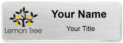 Custom name badges for Lemon Tree Nails and Beauty