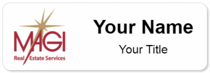 Custom name badges for Magi Real Estate