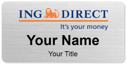 Custom name badges for ING Direct