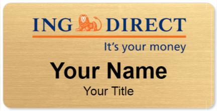 Custom name badges for ING Direct