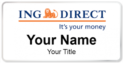 Custom name badges for ING Direct