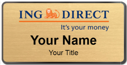 Custom name badges for ING Direct