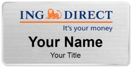 Custom name badges for ING Direct