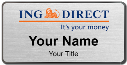 Custom name badges for ING Direct