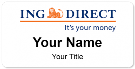 Custom name badges for ING Direct