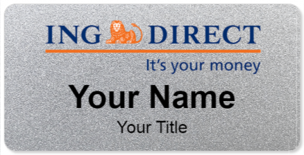 Custom name badges for ING Direct