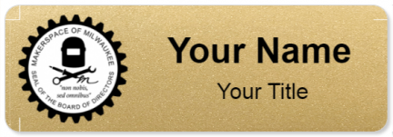 Custom name badges for Makerspace of Milwaukee