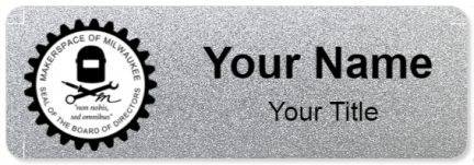 Custom name badges for Makerspace of Milwaukee
