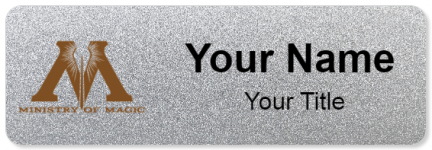 Custom name badges for Ministry of Magic