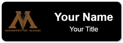 Custom name badges for Ministry of Magic