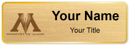 Custom name badges for Ministry of Magic
