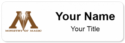 Custom name badges for Ministry of Magic