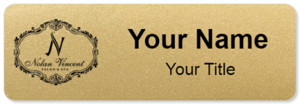 Custom name badges for Nolan Vincent Salon and Spa