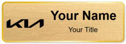 Custom name badges for Kia