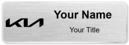 Custom name badges for Kia