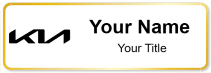 Custom name badges for Kia