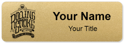 Custom name badges for Rolling Smoke Barbeque