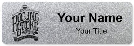 Custom name badges for Rolling Smoke Barbeque