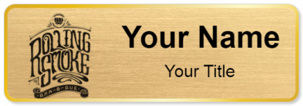 Custom name badges for Rolling Smoke Barbeque