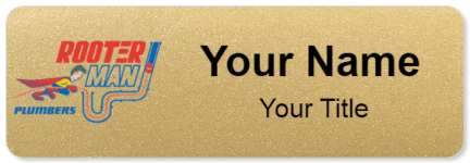 Custom name badges for Rooter Man Plumbers