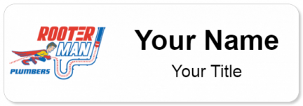 Custom name badges for Rooter Man Plumbers